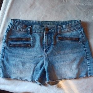 Cherokee, Stretch Blue Denim Shorts, SIze XL